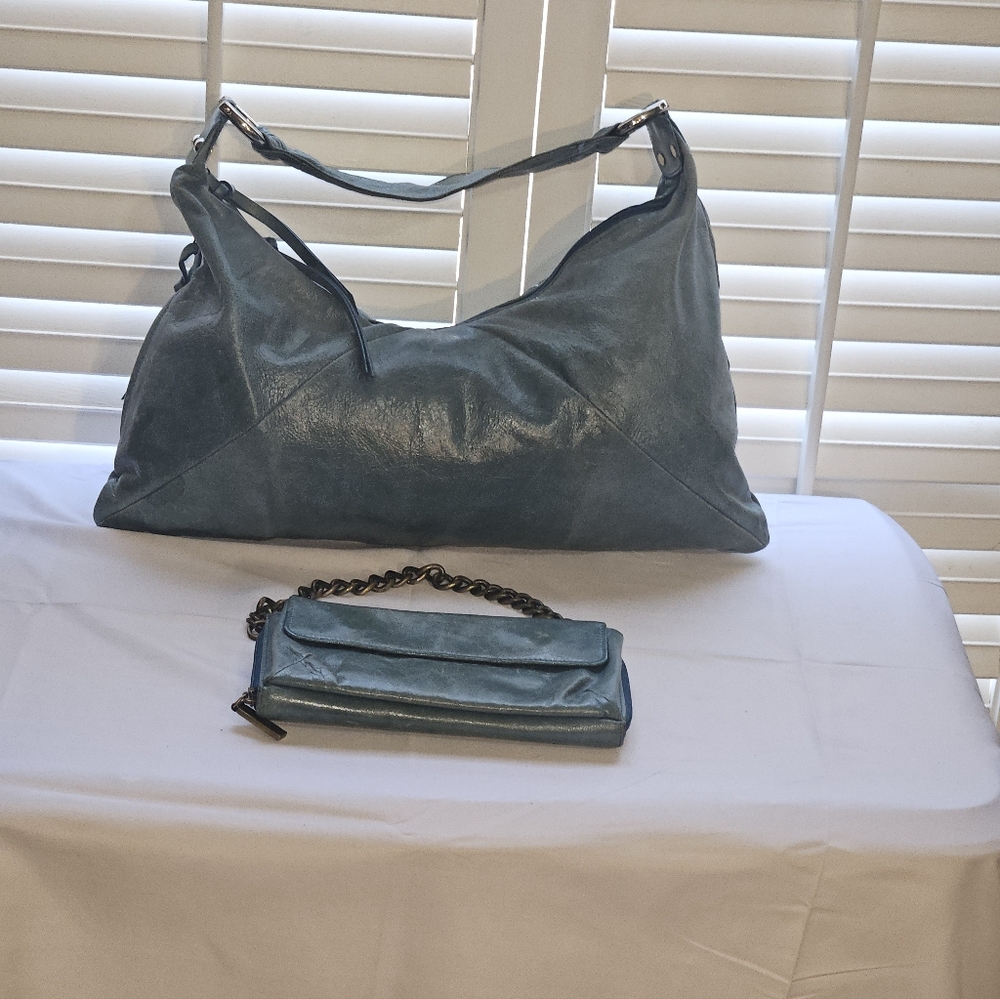 HOBO Green Leather Women's Bag Set